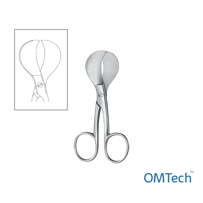 Ножиці для пуповвини USA Modell (Модель США), довжина 10,5 см INSIDEMED